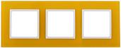 Рамка для розеток и выключателей ЭРА Elegance 3 поста желтый 14-5103-21 Б0034512 ЭРА