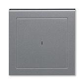 Накладка для выключателя карточного LEVIT сталь / дымчатый чёрный 2CHH590700A4069 ABB