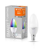 Лампа светодиодная 5Вт E14 RGBWК 470лм диммируемая LEDVANCE SMART+ B WiFi 4058075485570