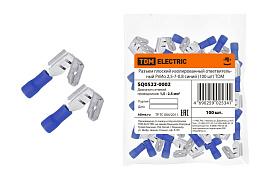 Разъем плоский изолированный ответвительный РпИо 2,5-7-0,8 синий (100 шт) SQ0522-0002 TDM