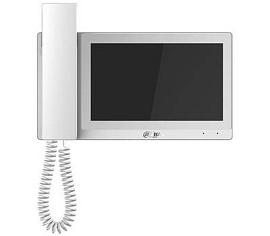 Монитор видеодомофона IP 7-и дюймовый 1024x600, с трубкой, белый, DC 12В/PoE(802.3af) DH-VTH5421EW-H DAHUA