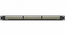 Патч-панель 19&quot;,1U,CAT5E, 24 модуля RJ45, неэкранированная RN5PPU24 DKC