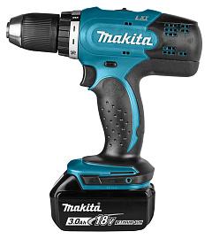 Дрель аккумуляторная MAKITA DDF453RFE (18 В, БЗП.13мм, 2скор, 42нм, 1,8кг, 2акк.Li-ion.3Ач, кейс)