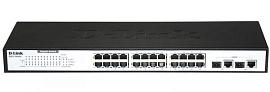 Коммутатор 24х10/100, 2x Combo DL-DES-1026G/E1A D-Link