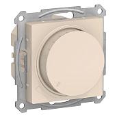 Светорегулятор (диммер) ATLASDESIGN скрытой установки поворотно-нажимной LED RC 400Вт механизм бежевый ATN000223 Systeme Electric