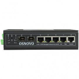 Коммутатор управляемый (L2+) Gigabit Ethernet на 4xRJ45 + 2 SFP порта SW-70402/ILS OSNOVO