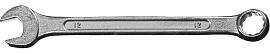 Ключ комбинированный гаечный, белый цинк, 12 мм СИБИН 27089-12