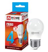 Лампа светодиодная LED-ШАР-VC 4Вт 230В E27 4000К 360Лм 4690612030593 IN HOME