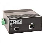 Медиаконвертер промышленный компактный Gigabit Ethernet. OMC-1000-11X/I OSNOVO