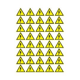 Наклейка знак электробезопасности «Опасность поражения электротоком» 50х50х50 мм 56-0006-2 REXANT
