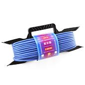 Шнур-Удлинитель морозостойкий на рамке, 20 метров 1гнездо, 10А, ПГА 2*1,00мм2, синий, PC-L1-F-20-R PowerCube
