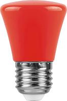 Лампа светодиодная 1 Вт E27 C45 матовый 230В колокольчик красный 25911 Feron