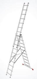 Лестница трехсекционная NV2230 3х13 ступеней, 3,50-8,71 м; алюминий Новая высота 2230313