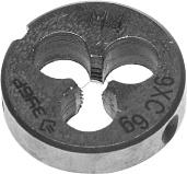 Плашка  круглая ручная для нарезания метрической резьбы, М4x0,7 ЗУБР "МАСТЕР" 4-28022-04-0.7
