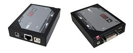 Удлинитель KVM DVI-D+Audio, LAN-1000BASE-T, до 1920 x 1080, RJ-45 + USB-B/DVI-D (Female) MACND-G90 Rextron