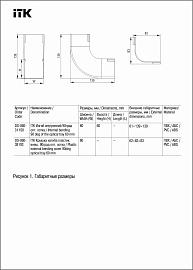 ITK Изгиб внутренний 90град оптического лотка 60мм