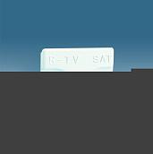 Накладка на R-TV-SAT-розетку, белый 27097-34 Simon