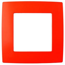 Рамка для розеток и выключателей ЭРА12 1 пост красный ( 12-5001-23 ) Б0019388 ЭРА