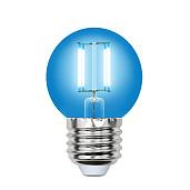 Лампа светодиодная 5 Вт E27 G45 350Лм 200-250в шар синий свет Air (LED-G45-5W/BLUE/E27 GLA02BL) UL-00002990 Uniel