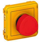 Кнопка экстренного отключения Plexo с фиксацией красный/желтый 069549 Legrand