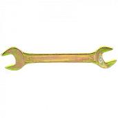 Ключ рожковый, 14х15 мм, желтый цинк  СИБРТЕХ 14308