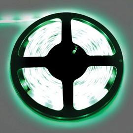 Светодиодная лента LED strip PRO 7,2W/m 12V IP65 10mm 30Led/m Green зеленая  5м  P5LG07ESB ECOLA