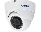 Камера видеонаблюдения (видеокамера наблюдения) купольная антивандальная мультиформатная 5Мп с ИК подсветкой AC-HDV502S Amatek