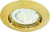 Светильник потолочный встраиваемый MR11 G4.0 золото, DL110А 15006 Feron