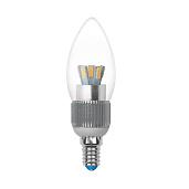 Лампа светодиодная 5 Вт E14 C37 4500К 410Лм прозрачная 40-250В свеча CRYSTAL DIM ( LED-C37P-5W/NW/E14/CL/DIM ALC03SL ) 08746 Uniel