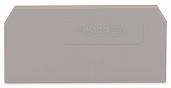 Пластина торцевая и промежуточная, серый для клемм с размыкателем 280-308 /25шт/ WAGO