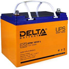 Аккумулятор свинцово-кислотный (аккумуляторная батарея)  12 В 33 А/ч DTM 1233 L DELTA