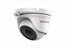 Камера видеонаблюдения (видеокамера наблюдения) аналоговая уличная купольная HD-TVI 2 Мп с EXIR-подсветкой до 20 м DS-T203(B) (3.6mm) HiWatch