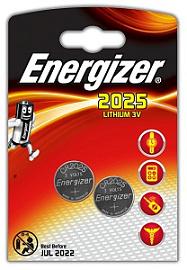 Батарейка (элемент питания) Литиевые CR 2025 BL-2  638708 Energizer