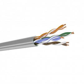 Патч-кабель категории 5е, 4 пары U/UTP, 24AWG, PVC (нг(А)-LS),серый, коробка 305 м DR-143001 DATAREX