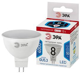 Лампа светодиодная STD LED MR16-8W-12V-840-GU5.3 GU5.3 8Вт софит нейтральная холодно белая ЭРА