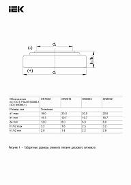 Батарейка дисковая литиевая CR2016 (1шт/блистер) IEK