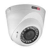 Камера видеонаблюдения (видеокамера наблюдения) аналоговая уличная купольная MHD 1080P, объектив 2,8-12 мм (99-24°); 0.03Лк; ИК 40 м PRACTICAM PT-MHD1080P-C-IR-V