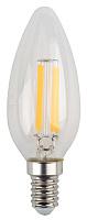 Лампа светодиодная 5 Вт E14 B35 4000К 545Лм прозрачная 170-265В свеча филамент (F-LED B35-5W-840-E14) Б0019003 ЭРА