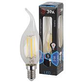 Лампа светодиодная 5 Вт E14 BXS 4000К 465Лм прозрачная 170-265В свеча на ветру (F-LED BXS-5W-840-E14) Б0043448 ЭРА