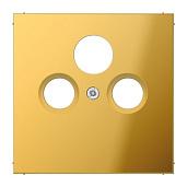 LS накладка телевизионной розетки (SAT-TV-FM), металл цвета золота GO2990SAT JUNG