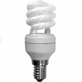 Лампа КЛЛ энергосберегающая 9Вт Е27 Spiral Mini Half 4000К холодный свет, 82х31 /Z7FV09ECB/ ECOLA