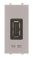 Механизм USB зарядного устройства Zenit 1М, 2000 мА, 5В серебро 2CLA218520N1301 ABB