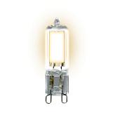 Лампа светодиодная 4 Вт G9 JCD 3000К 280Лм прозрачная 220-240В капсульная ( LED-JCD-4W/WW/G9/CL GLZ01TR ) UL-00001815 Uniel