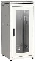 ITK Шкаф сетевой/телекоммуникационный напольный 19" LINEA N 18U 600х600 мм стеклянная передняя дверь серый LN35-18U66-G IEK
