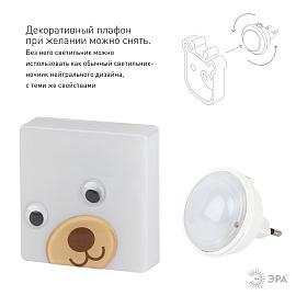 Ночник (светильник ночной) 0,5Вт LED Медведь бурый ( NN-630-LS-BR ) Б0015241 ЭРА