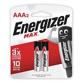 Батарейка (элемент питания) LR03 MAX E92/AAA BP2 Alkaline  6864 Energizer