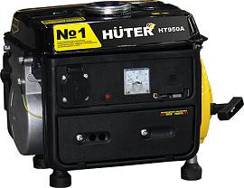 Генератор Huter HT950A, 4-х такт, мощ. 1 кВт, бак 4.2л, бензин, вес 17кг.