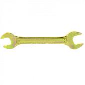 Ключ рожковый, 19х22 мм, желтый цинк  СИБРТЕХ 14311