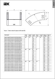 Поворот плавный 45град тип В20 ESCA 50х300мм IEK CPV41-0-45-050-300 IEK