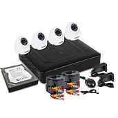 Комплект видеонаблюдения на 4 внутренние камеры AHD-M (с HDD-1Tб) ProConnect 45-0413